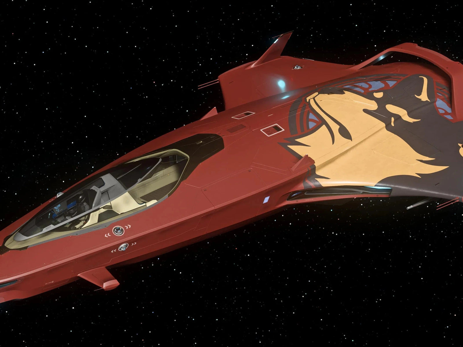 100 Series - Auspicious Red Dog Paint | Star Citizen | ORONST ORBITAL