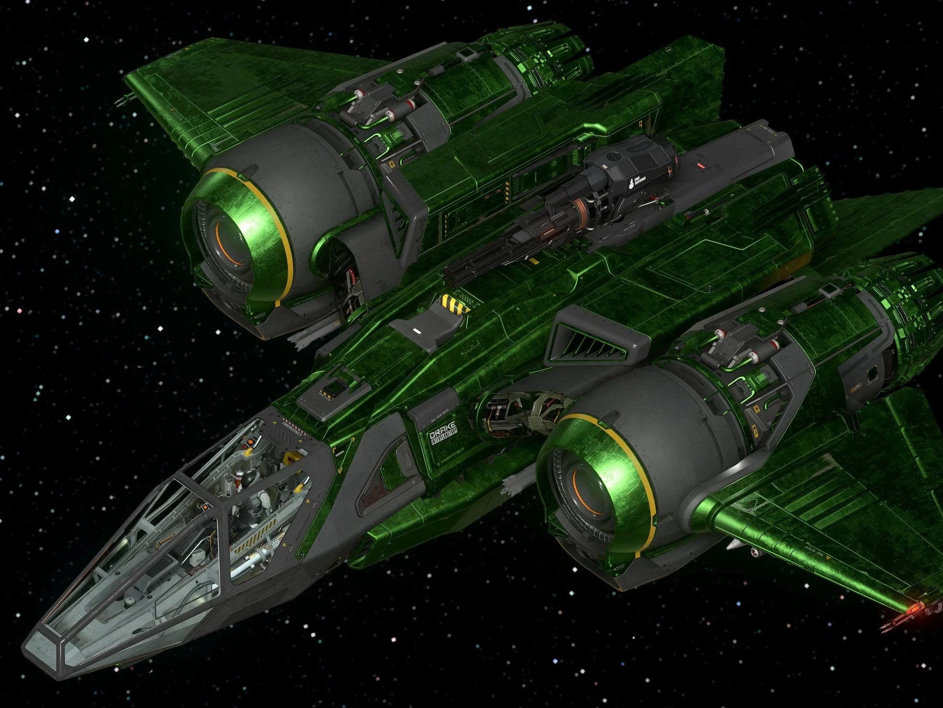 Buccaneer - Ghoulish Green Paint | Star Citizen | ORONST ORBITAL
