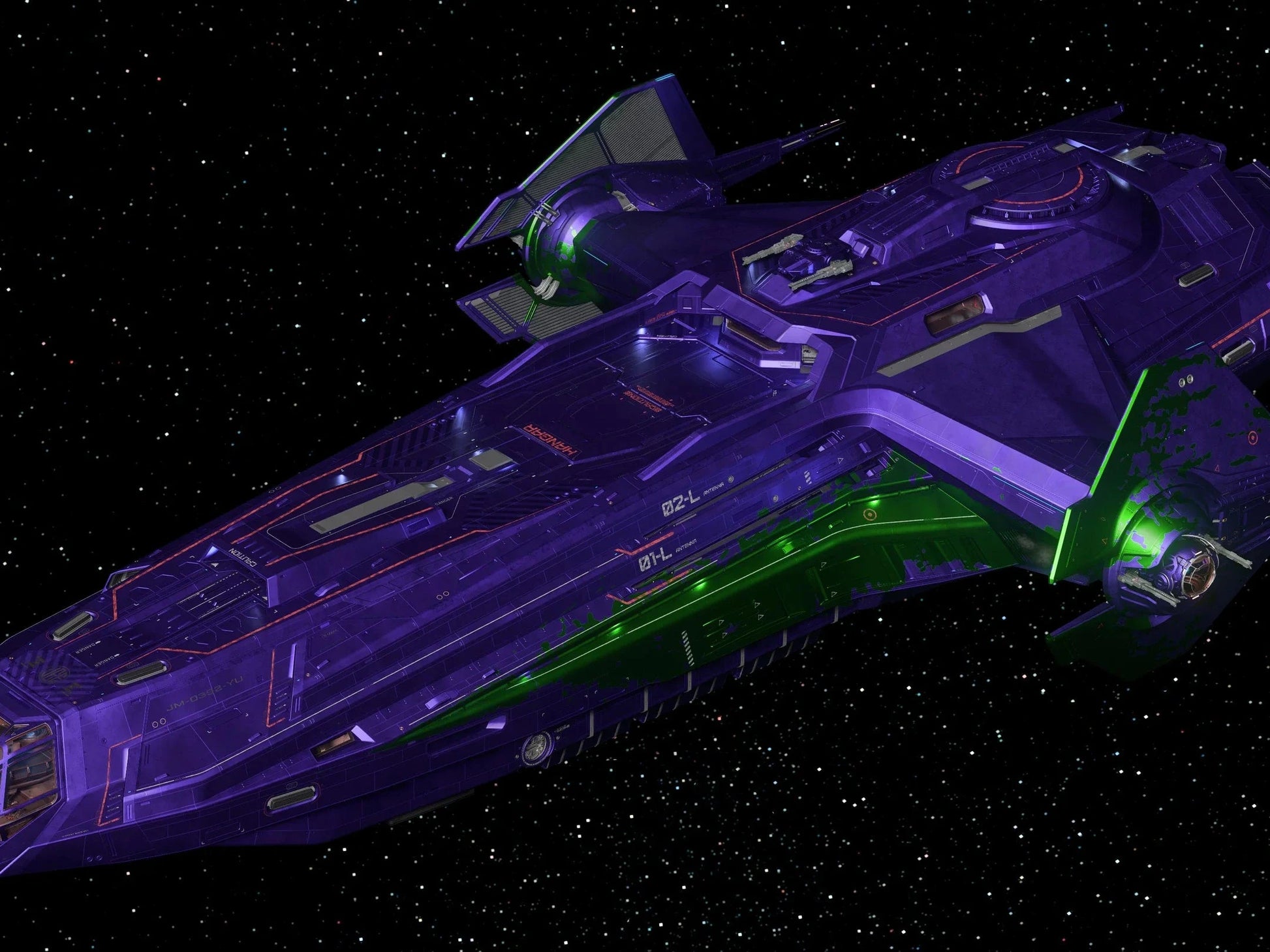 Carrack - Purple Haze Paint | Star Citizen | ORONST ORBITAL