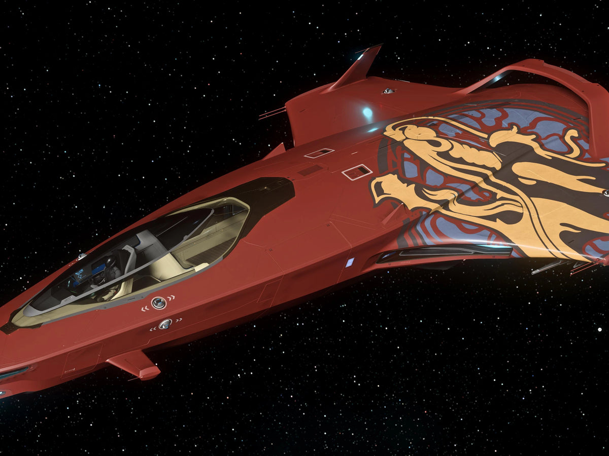 100 Series - Auspicious Red Dragon Paint | Star Citizen | ORONST ORBITAL