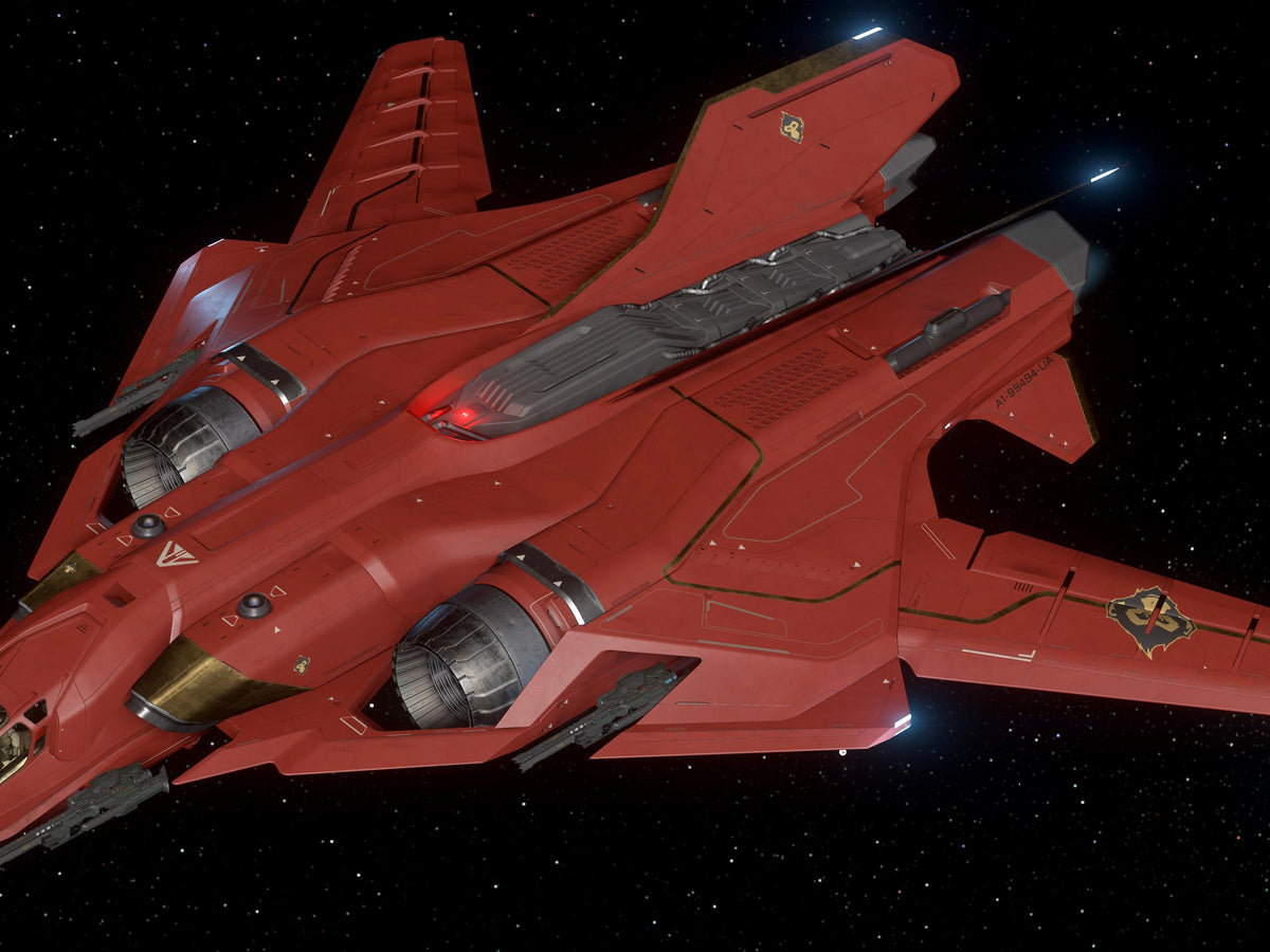 Sabre - Auspicious Red Monkey Paint | Star Citizen | ORONST ORBITAL