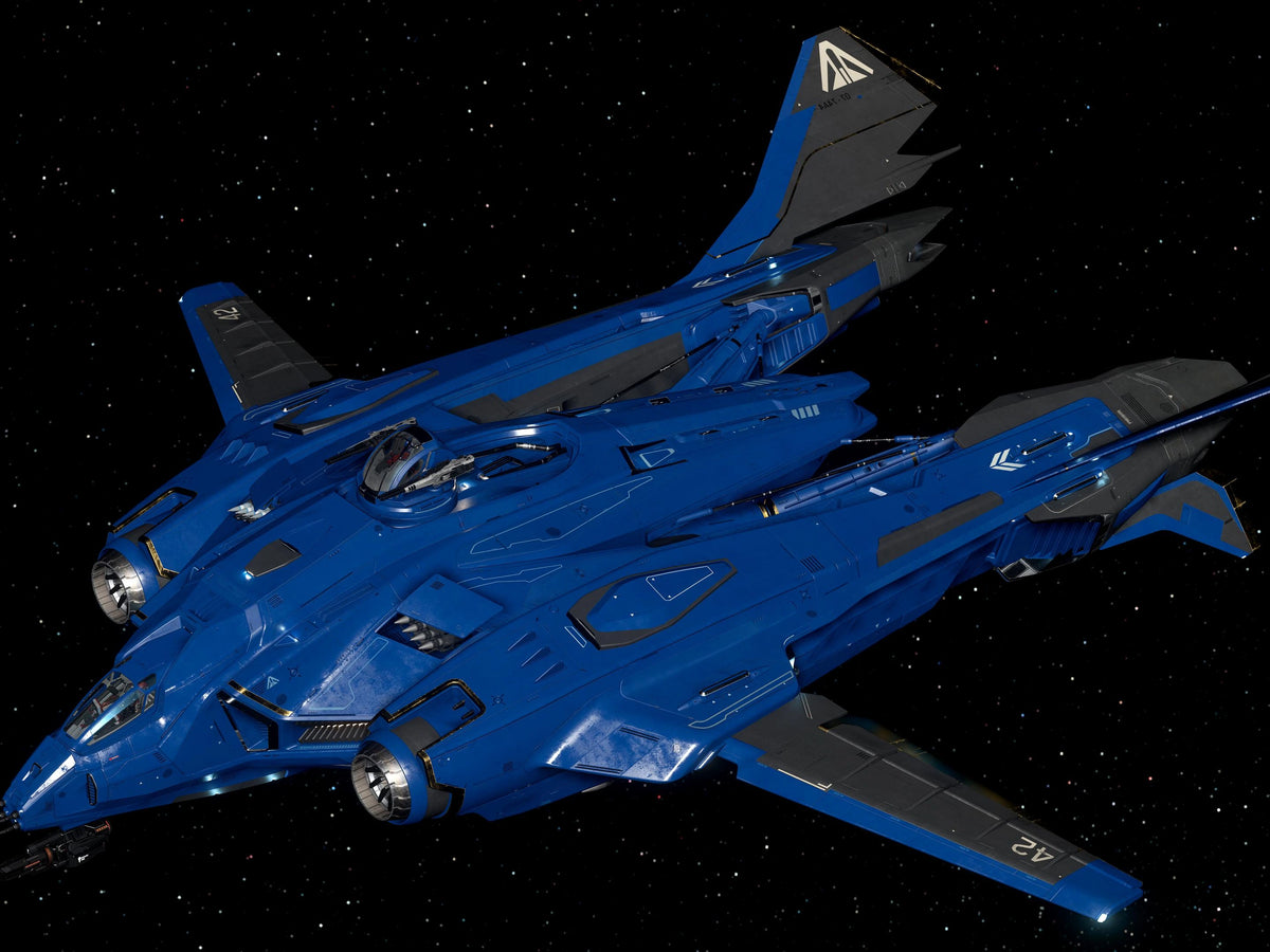 Vanguard - Invictus Blue and Gold Paint | Star Citizen | ORONST ORBITAL