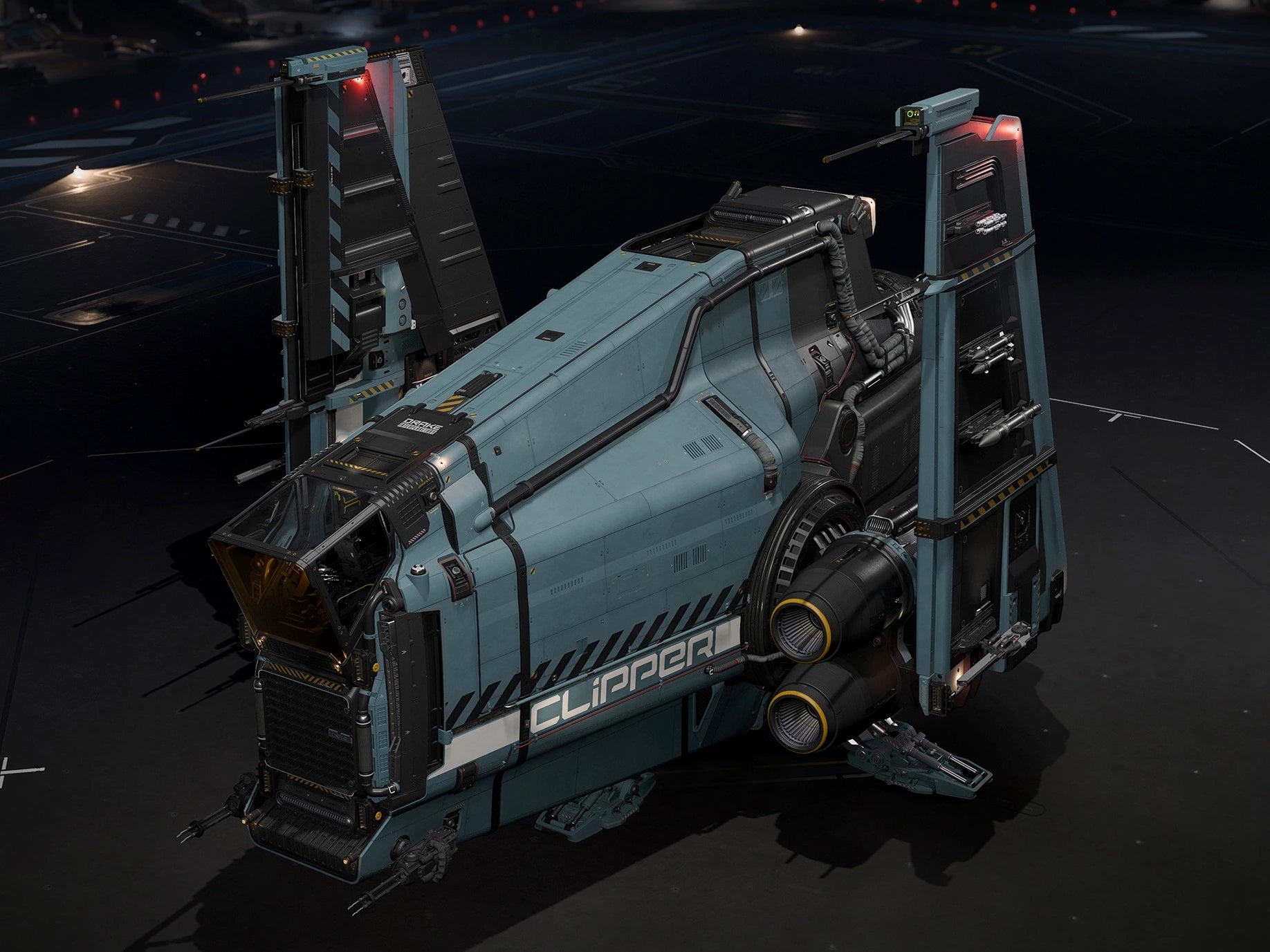 Clipper - Cerulean Paint | Star Citizen | ORONST ORBITAL