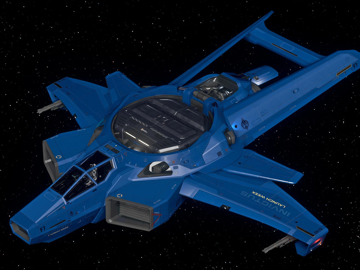 Hornet Mk I - Invictus Blue and Gold Paint | Star Citizen | ORONST ORBITAL