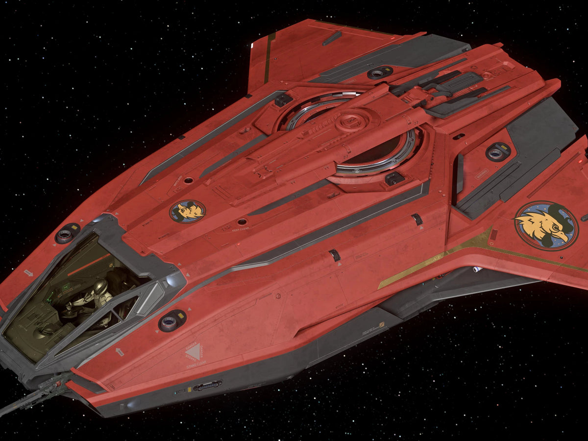 C8 Pisces - Auspicious Red Rooster Paint | Star Citizen | ORONST ORBITAL