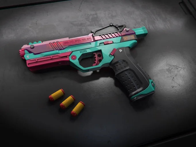 WowBlast "Teal" Desperado Toy Pistol - Subscriber Store