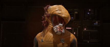 Explosive Orange Lost Plague Helmet
