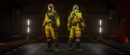TruBarrier Hazard Suit and Mask - Hi-Vis Biohazard