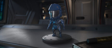 Sakura Fun Blue ORC-mkX Armor Bobblehead