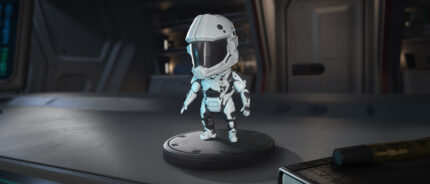 Sakura Fun White ORC-mkX Armor Bobblehead